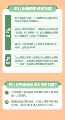 2026年育儿补贴今天开始申领！操作指南→